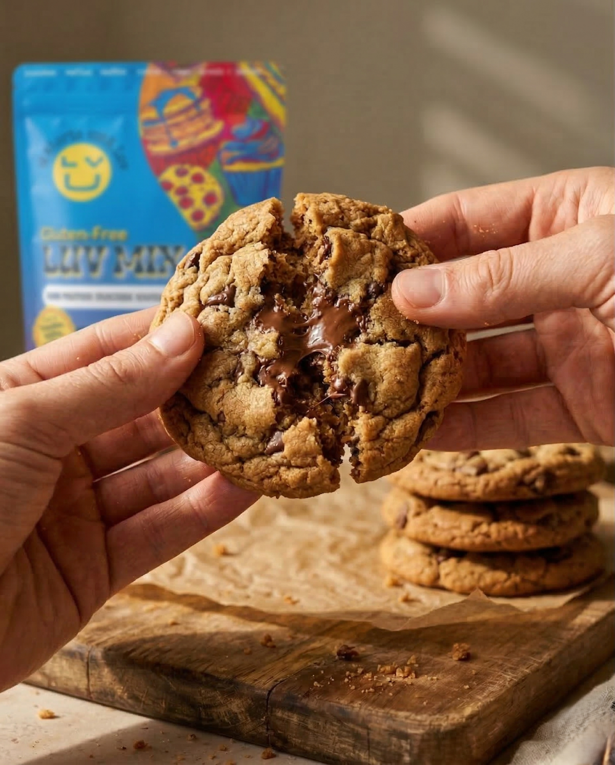 Gluten-Free LUV Mix Chocolate Chip Cookies