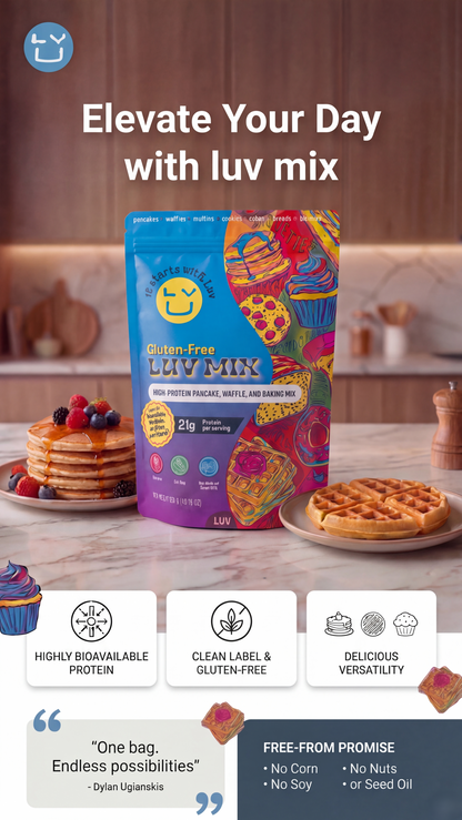 Gluten-Free LUV High-Protein Pancake, Waffle, & Baking Mix
